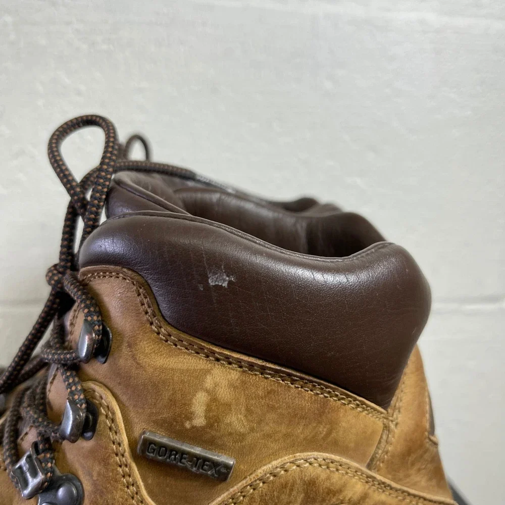 Zamberlan Goretex‎ GTX Brown Leather Hiking Trekking Boots Lace up Men's 7 M